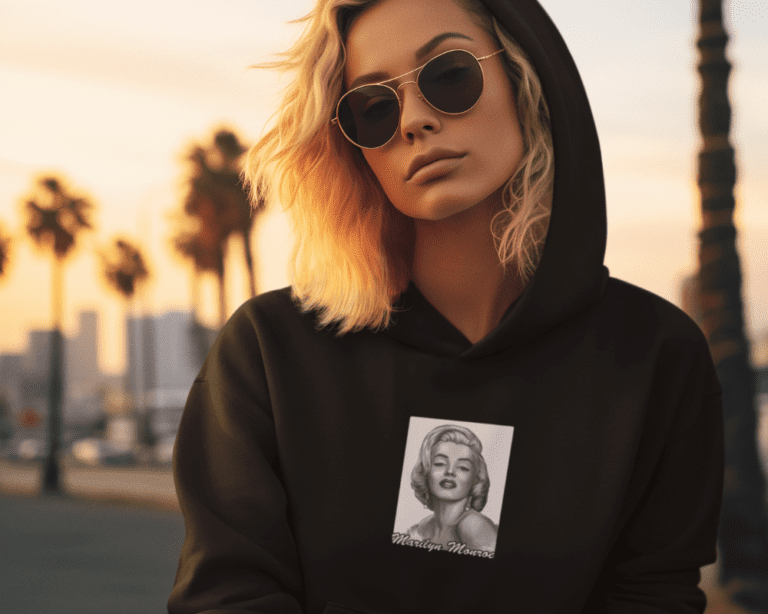 Marilyn M Woman Hoodie 1000x800