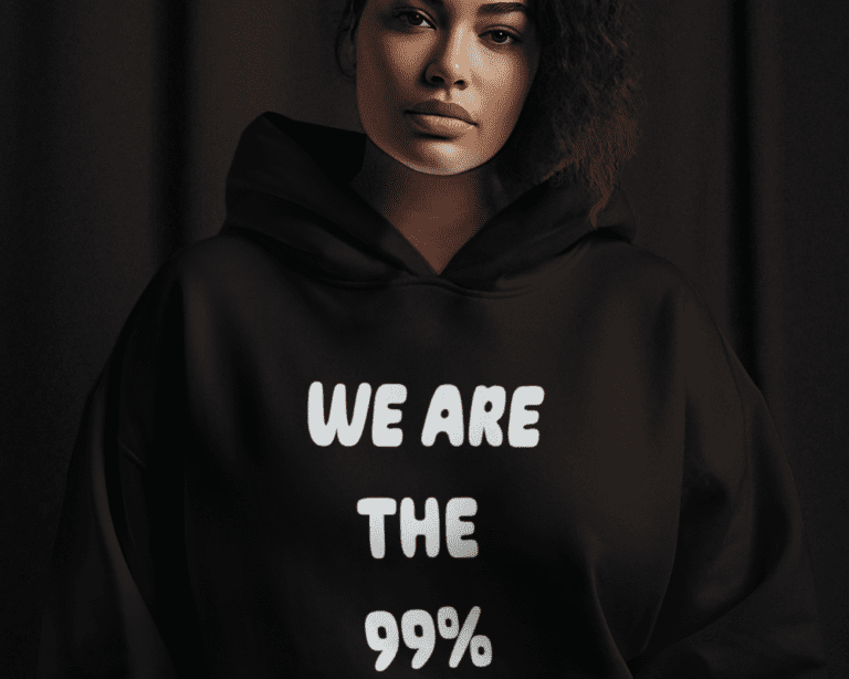 We Are The 99% Woman Hoodie 1000x800