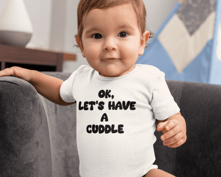 Ok, Let's Have A Cuddle Baby Grow 1000x800