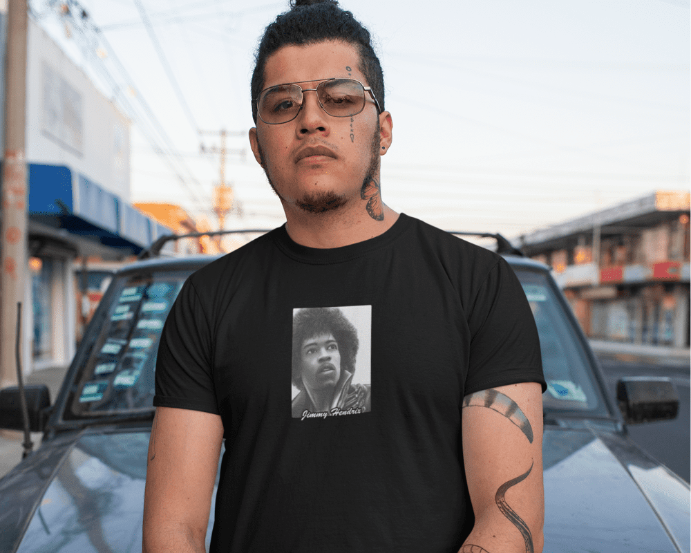 Jimmy Hendrix Portrait T-Shirt - Image 2