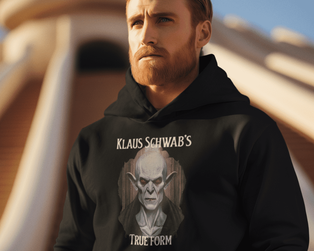 Klaus Schwab's True Form Hoodie - Image 2