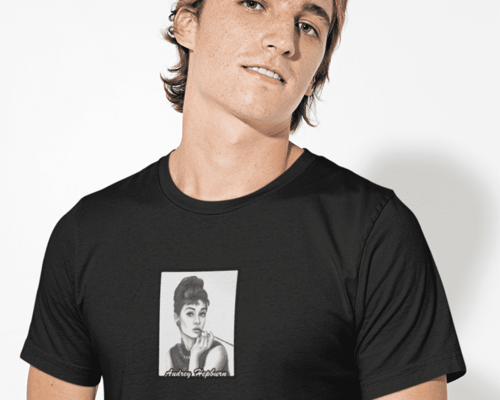 Audrey Hepburn Portrait T-Shirt - Image 2