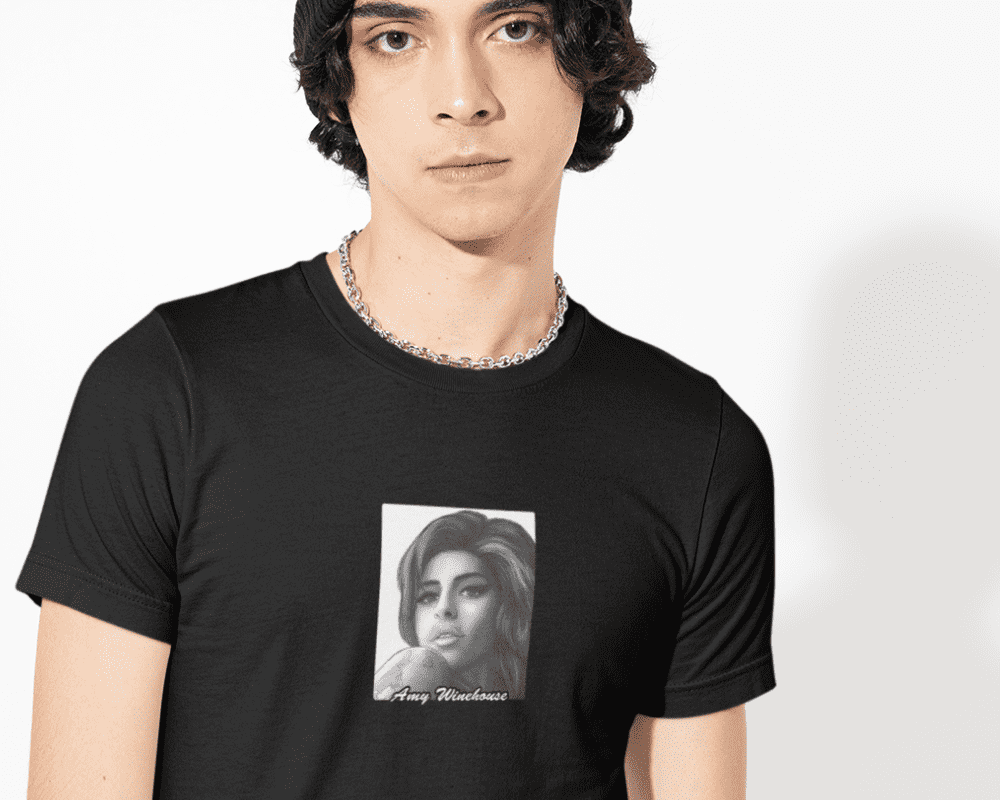 Amy Winehouse Portrait T-Shirt - Image 2