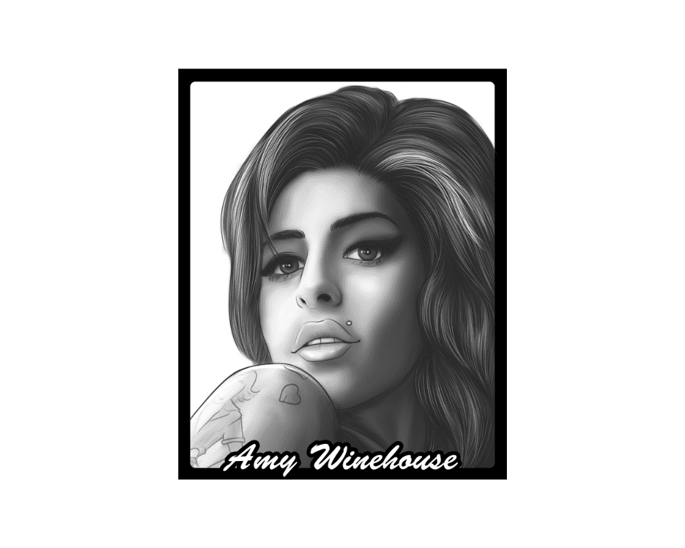 Amy Winehouse Portrait Hoodie - Image 3