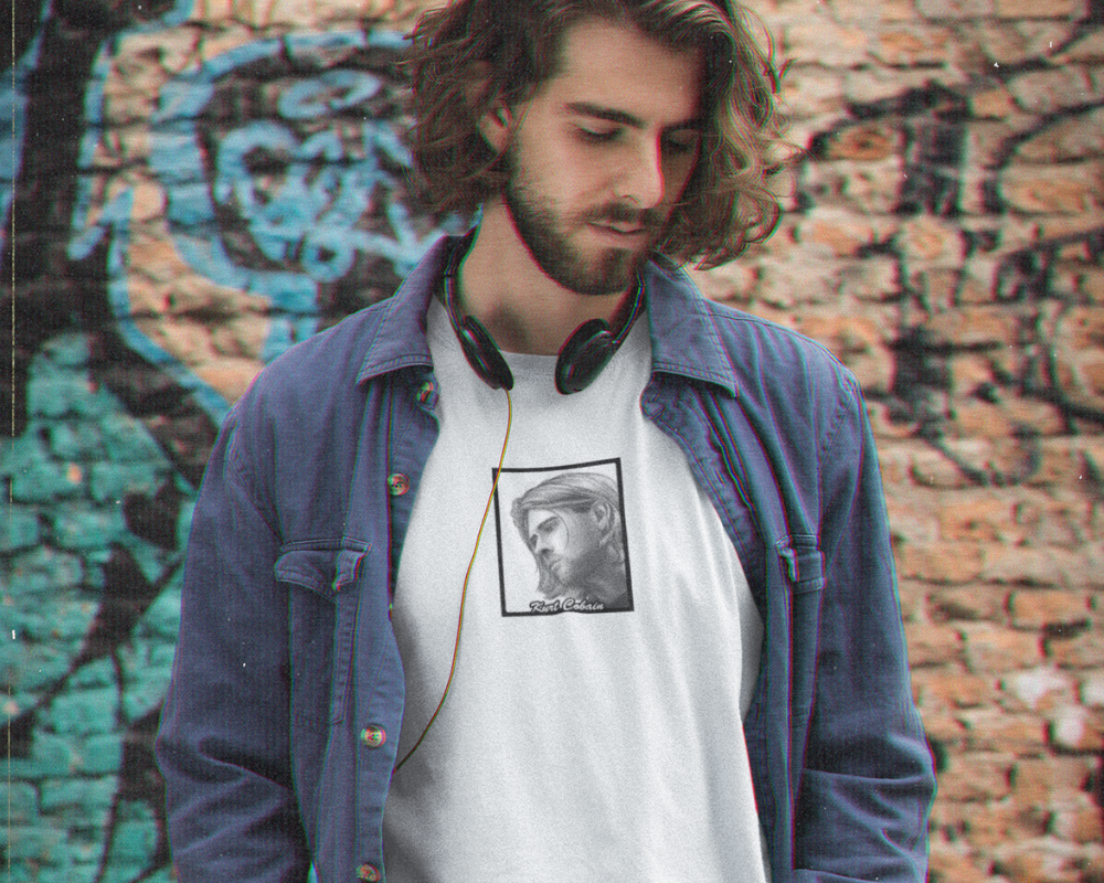 Kurt Cobain Portrait T-Shirt - Image 2