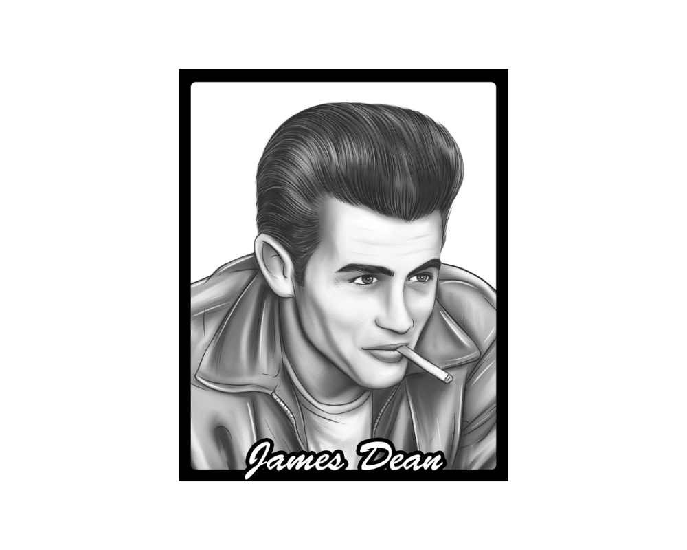 James Dean Portrait T-Shirt - Image 3