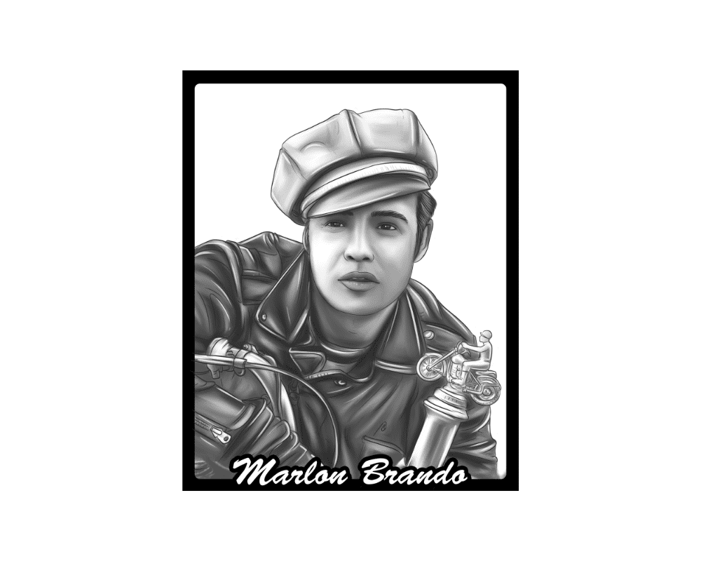 Marlon Brando Portrait Hoodie - Image 3