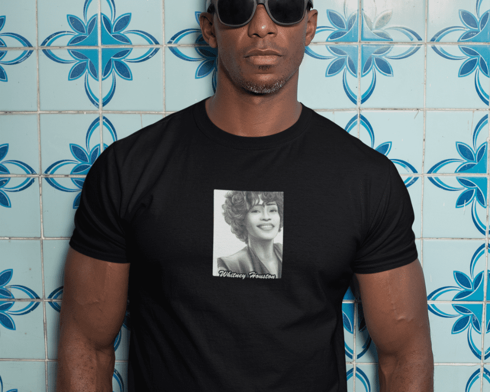 Whitney Houston Portrait T-Shirt - Image 2