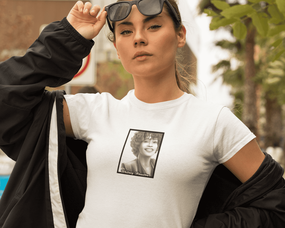 Whitney Houston Portrait T-Shirt
