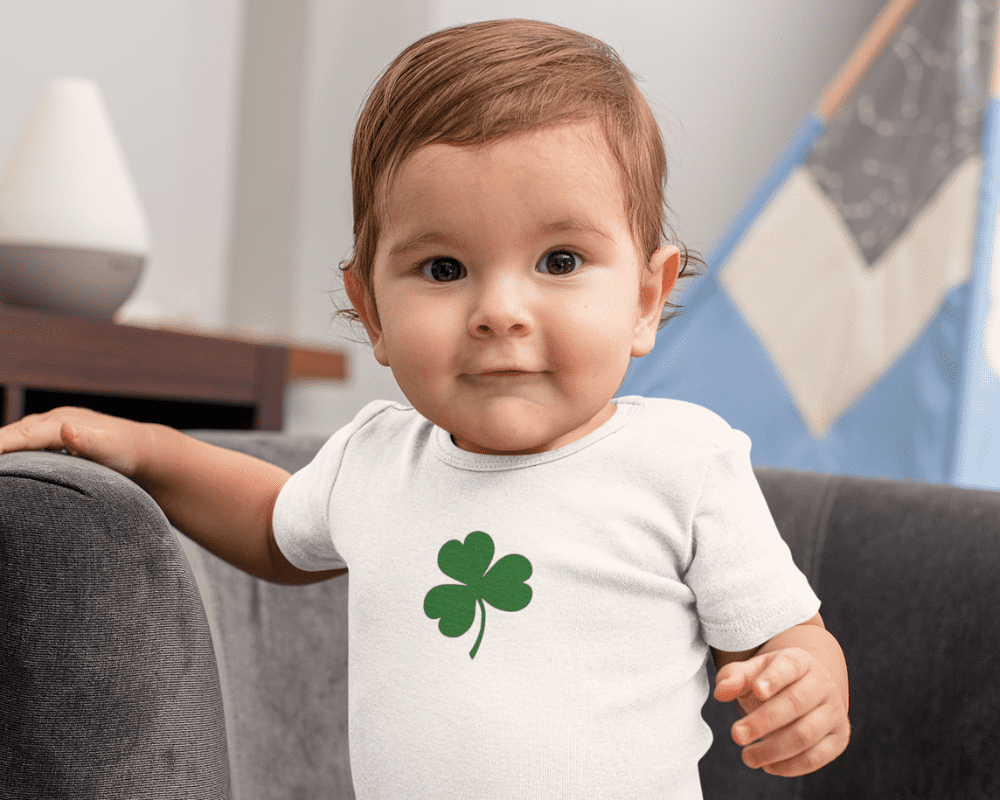 Ireland Pride Shamrock Baby Grow